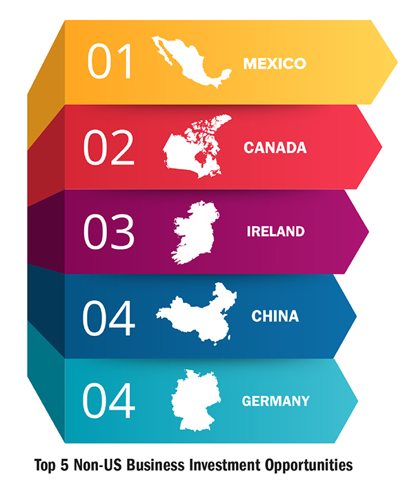 Top 5 Non US Business Investment Opportunities Graph