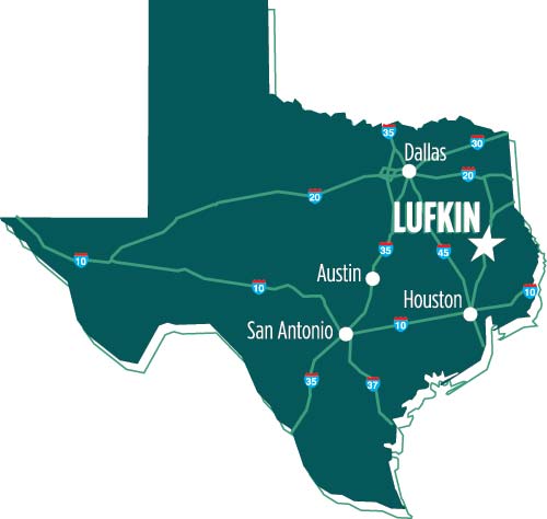 Lufkin Map