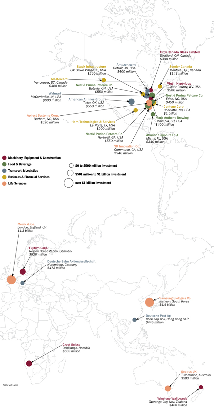 Top Industries Map