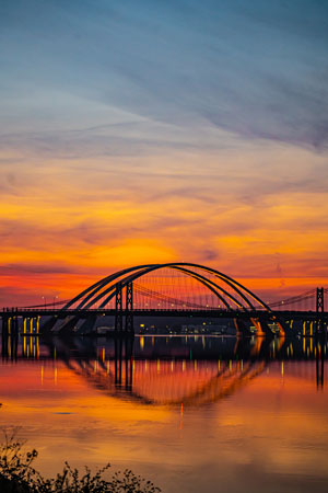 I74 Bridge Sunset