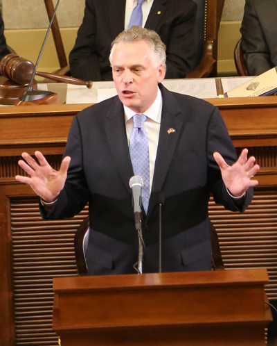 Terry McAuliffe Speaking Portrait