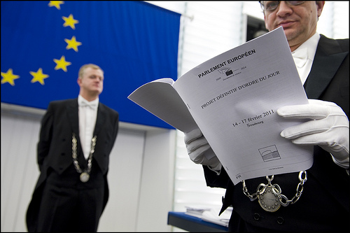 EU parliament debating Croatian aspects of membership in 2011 - Credit European Parliament