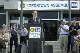 Gov. Bob Taft (pictured at podium)