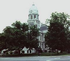 Kosciusko County Courthouse in Warsaw's business district