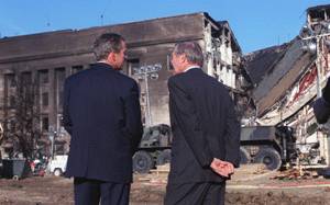 President Bush and Donald Rumsfeld